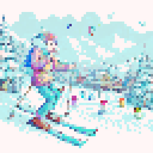 colorful, pixelated birds perched on tree branches with vibrant feathers in a wide range of hues, against a backdrop of sRGB color palette