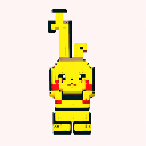 Pikachu lego pixel 