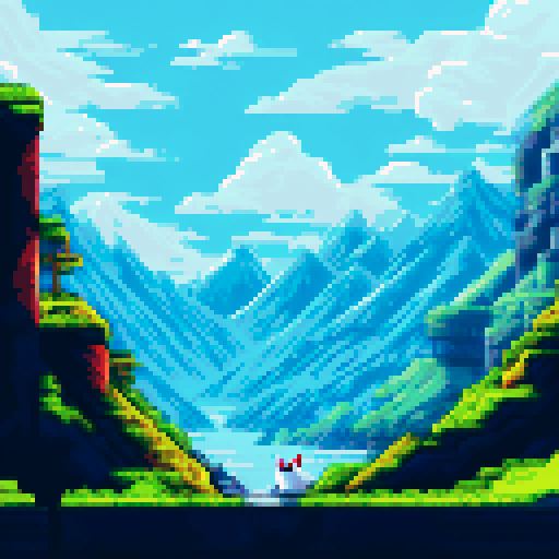 Hatake Kakashi with a black cat with yellow eyes in between towering, snowy mountains