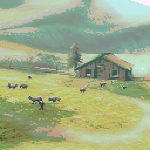 Goats, pasture, hill, ranch, fenced