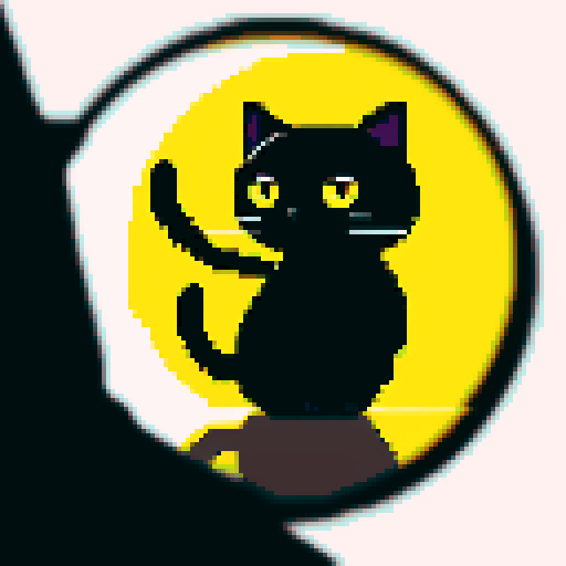 reflection of the milky way galaxy in the yellow eyes of a black cat