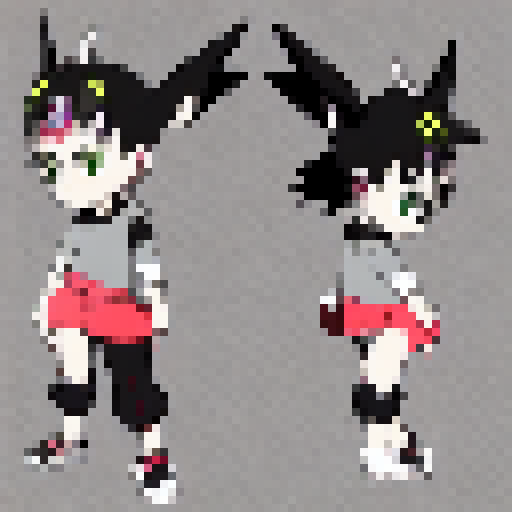 Dancing in a monochromatic world, a TikTok star with big, expressive eyes and spiky hair performs fluid, exaggerated movements in the style of anime.