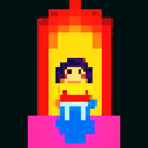 pixelated sword, vibrant colors, retro gaming style