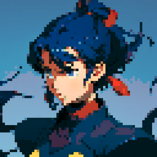 Xenogears inspired character in a dynamic pixel art style with vibrant sRGB colors, showcasing their powerful fighting moves