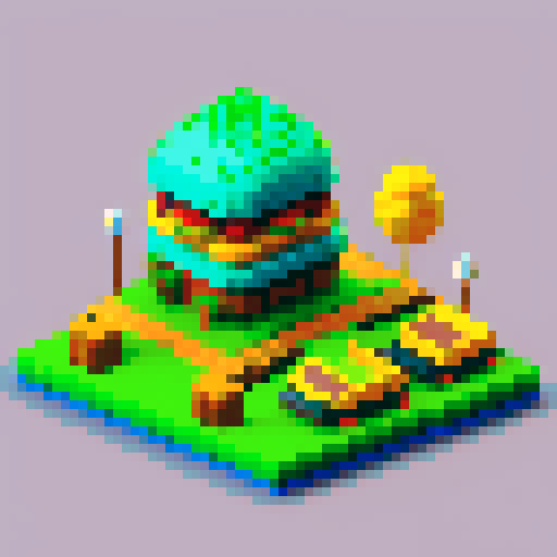 Burger run cycle frames