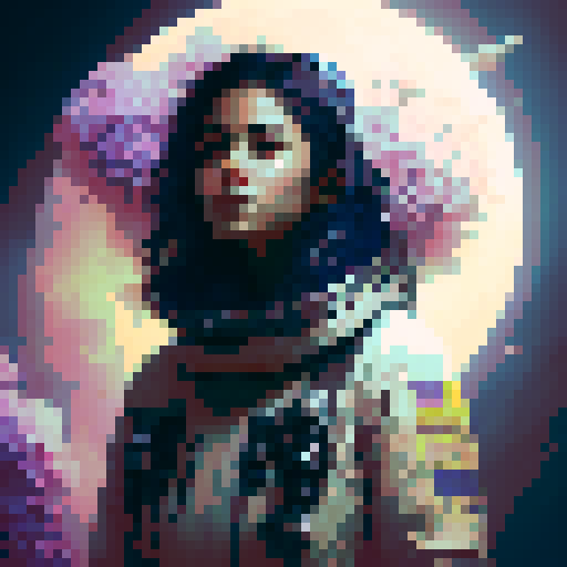 Full moon surrounded by cascading jasmine flowers