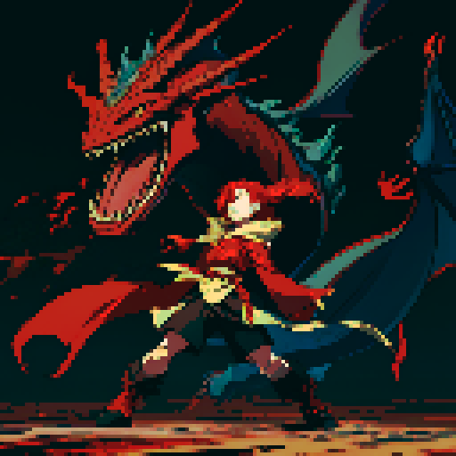 full-body image of a red dragon, dragon alone with nobody else in the frame