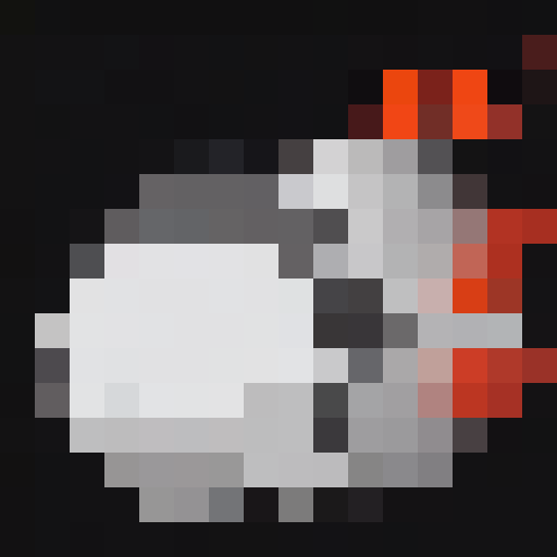 whale with white fur and red fins. blue eyes pokemon style