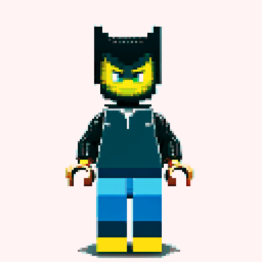 wolverine lego pixel