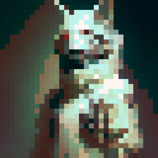 Ghost monster with big white eyes