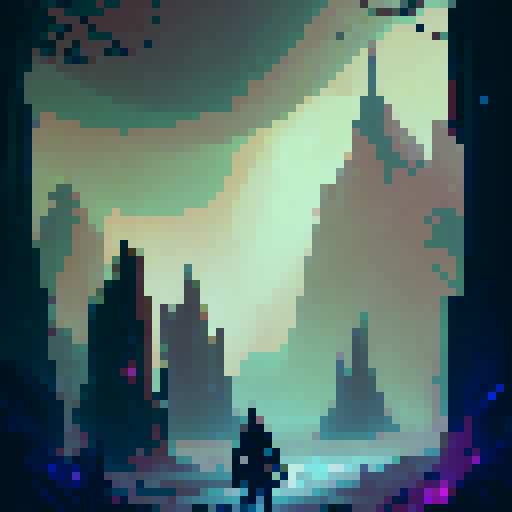 creepy cemetery background, dark blue and purple and black colors