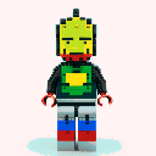 ironman lego pixel