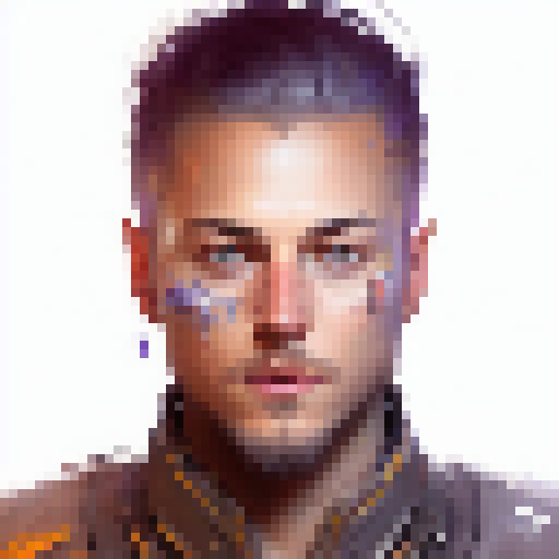 Ragnar Lothbrok, vivid colors