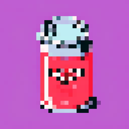 grease can. on a solid color background so I can easily remove the background