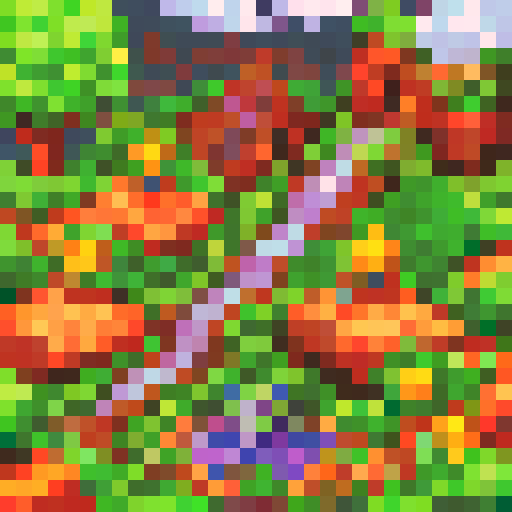 Air Island, a pixel art game icon capturing a close up, 16x16 portrait of the captivating world of "My Singing Monsters"