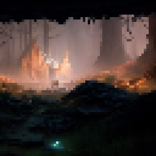 "An enigmatic forest clearing, shrouded in mist, with an ancient stone altar towering over a mystical portal, guarded by a majestic dragon and surrounded by glowing crystals and arcane runes, all rendered in the vivid colors and intricate details of a high-fantasy RPG."