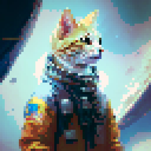 A cat on marce in space suite 