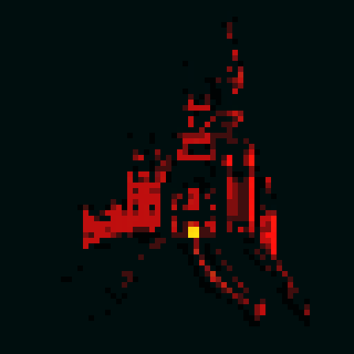 dark and evil, monster and castle, the background need to be clear, 
