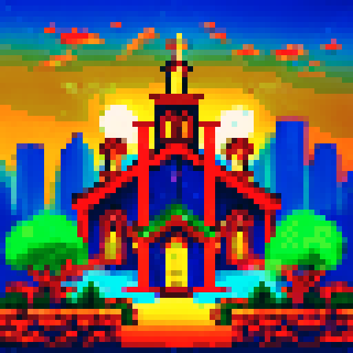 christmas celebration in the philippines - church at night