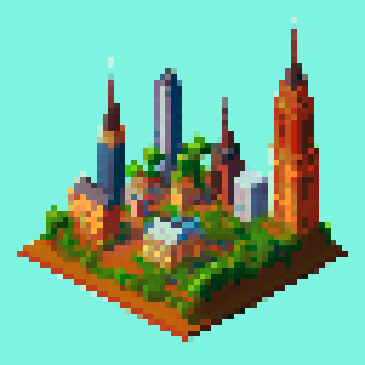 City without building