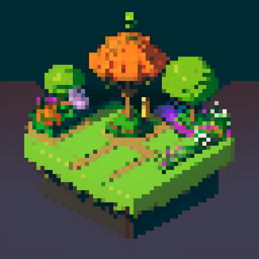 a topiary plant isometric asset in a decorative pot from an art nouveau garden
