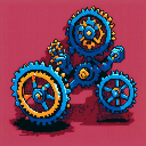 two big gearing grinding
