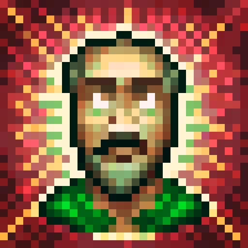 A warehouse worker, wearing a green colored jacket, gloves and safety boots. He has a beard. 