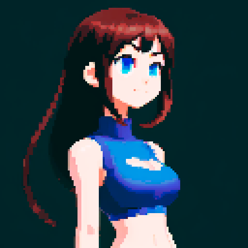 Zoom this image out and imagine her lower waist, a full image