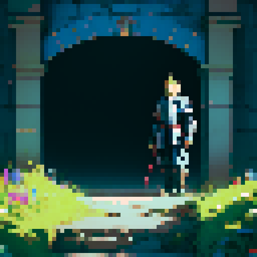 cornered knight, standing his ground