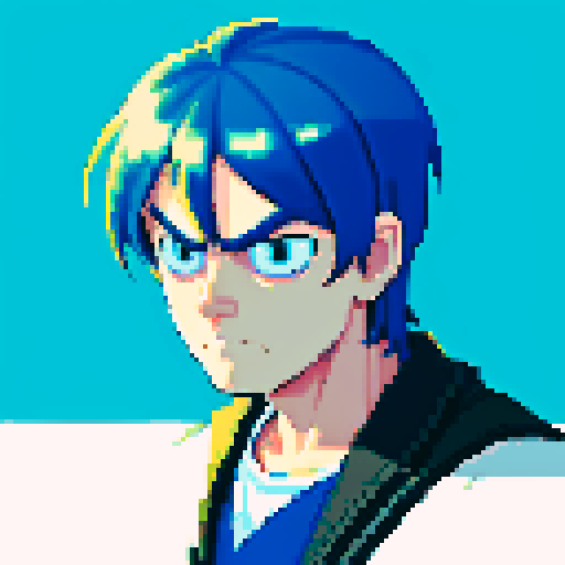 give him a sad face with closed mouth