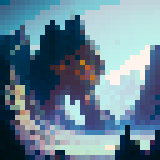 castle made of gems on a hill