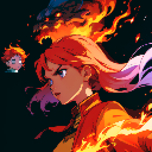 cone of fire, no characters, no faces, just flames, just fire, fire animation