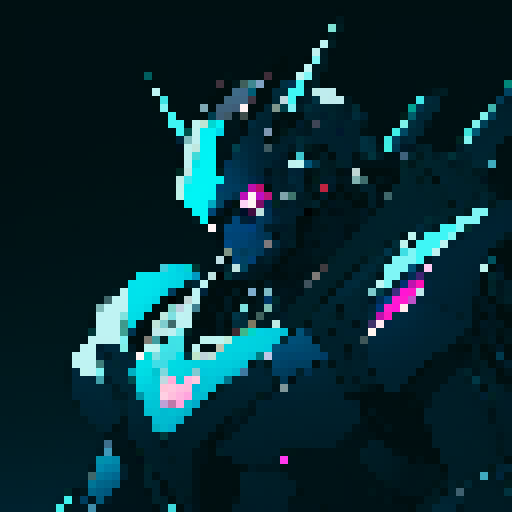 big blocky robot suit, dark background, sharp edges, glowing neon accents, metallic sheen, bulky limbs, mechanical joints