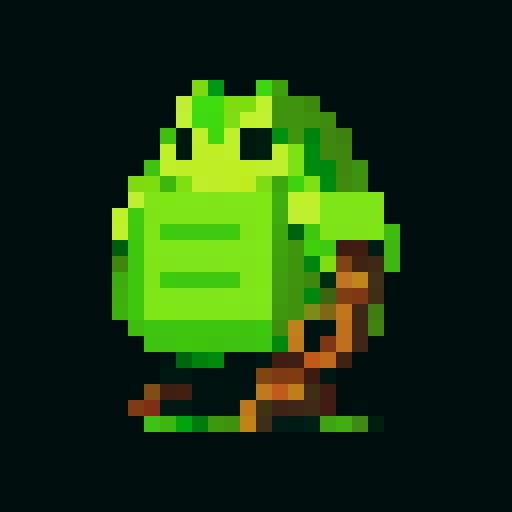 A colossal, tree-like titan with thick bark armor, massive branches, and glowing green eyes. It stands tall with a powerful, commanding presence, ready to protect the forest at all costs. No background.
