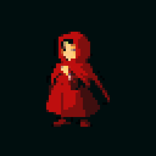 boy in red cloak