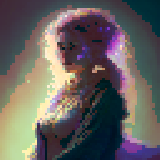 Young bohemian witch with flowing hair and colorful attire, gazing into a glowing crystal ball, view as if you are the client, surrounded by magical items and candles.