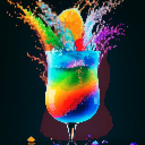 pixel art, gradient, white background