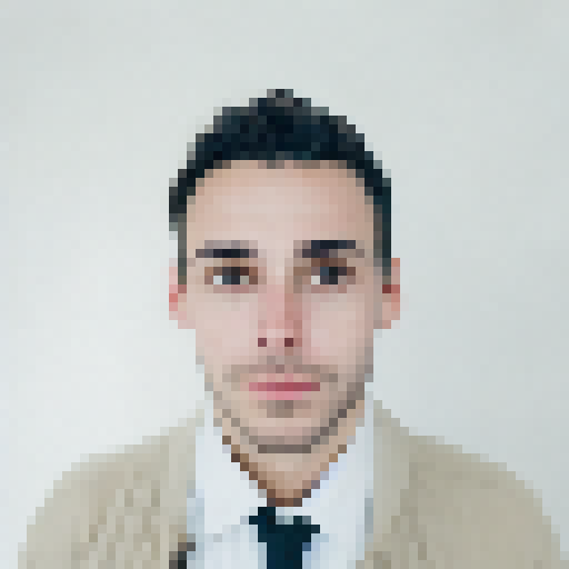 Create a portrait photo of a man in a forest 