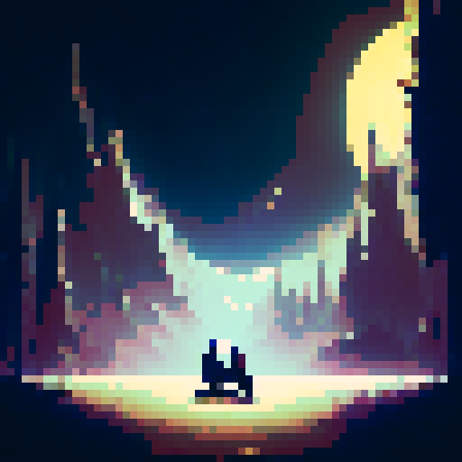 Wolf and man sitting on a bench at night with a moon in the sky