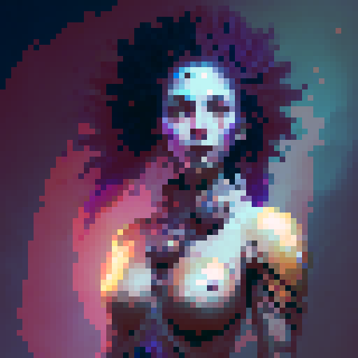 Stone god, humanoid body with manes of stone arms, bright blue eyes, moss between the body, Mayan symbols in a fantasy RPG style