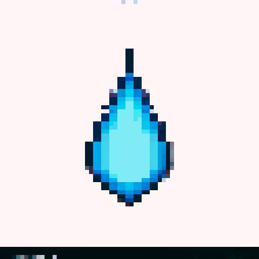 Water droplet with light background