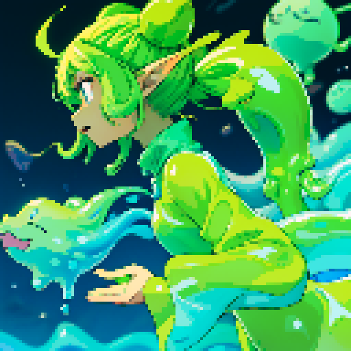 slime, dynamic shape, slime shooting out, slime attack, transparent background, no backdrop, no characters, no humans