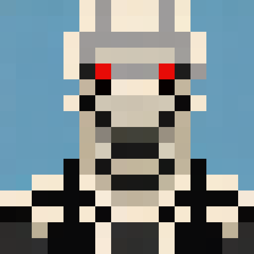 Skull, no shading, only use four colors, evil vibe