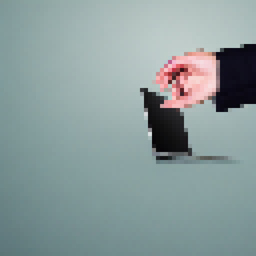 hand reaching to a computer