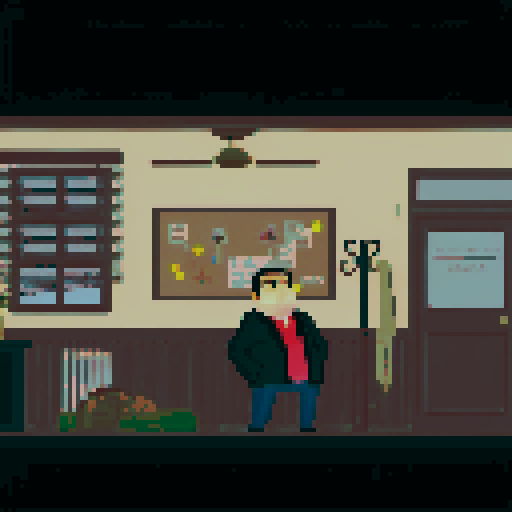 Office of a private detective.