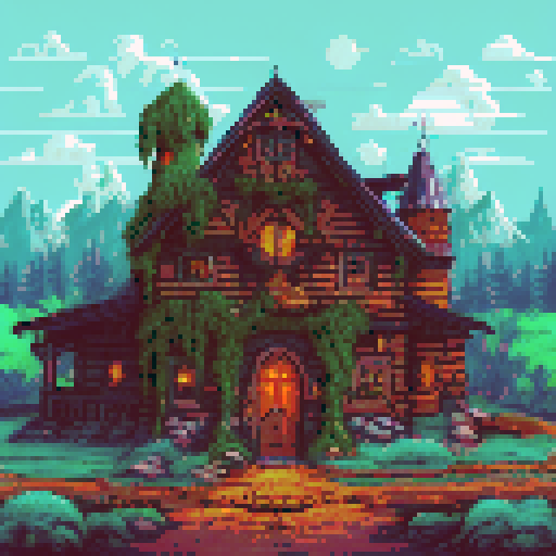 cozy fantasy tavern, warm fireplace, wooden beams, flickering candlelight, rustic wooden tables, frothy mugs of ale, hanging tapestries, stained glass windows, cozy nooks, friendly barkeep, whimsical creatures, intricate murals, lush greenery, magical aura, vibrant colors, rolling hills, starry night sky