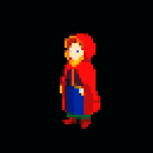 boy in red cloak