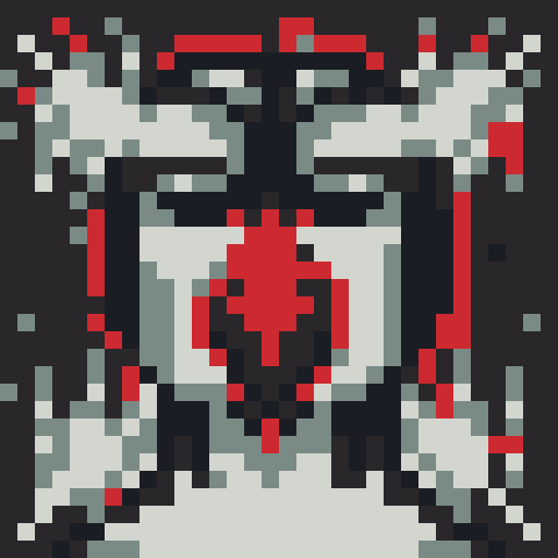 Grim vampire hunter's skill icons: Dash - swift movement with motion blur, Stealth - shadowy figure with glowing red eyes, Backstab - dagger piercing through the darkness, Poison - bubbling vial emitting green mist, Sword - gleaming blade with bloodstains, all in a 32x32 pixel art style resembling game icons, with a close-up portrait and the color palette of bone, black, and red accents from the custom palette