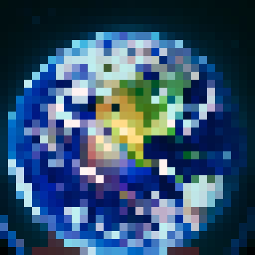 A view of the earth from space