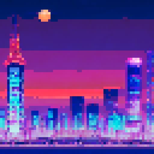 Tokyo at night, vaporwave style emphasis on pinks and purples. Show tokyo tower and mount fuji